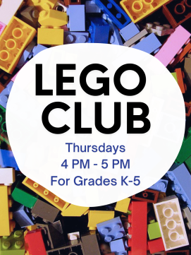 Lego Club -- link to online calendar